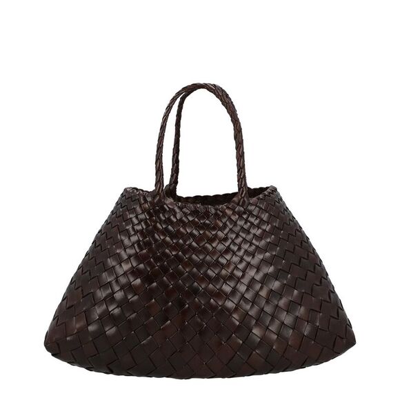 Dragon Diffusion Handbags - Dragon Diffusion Small Santa Croce Leather Shoulder Bag, Brown